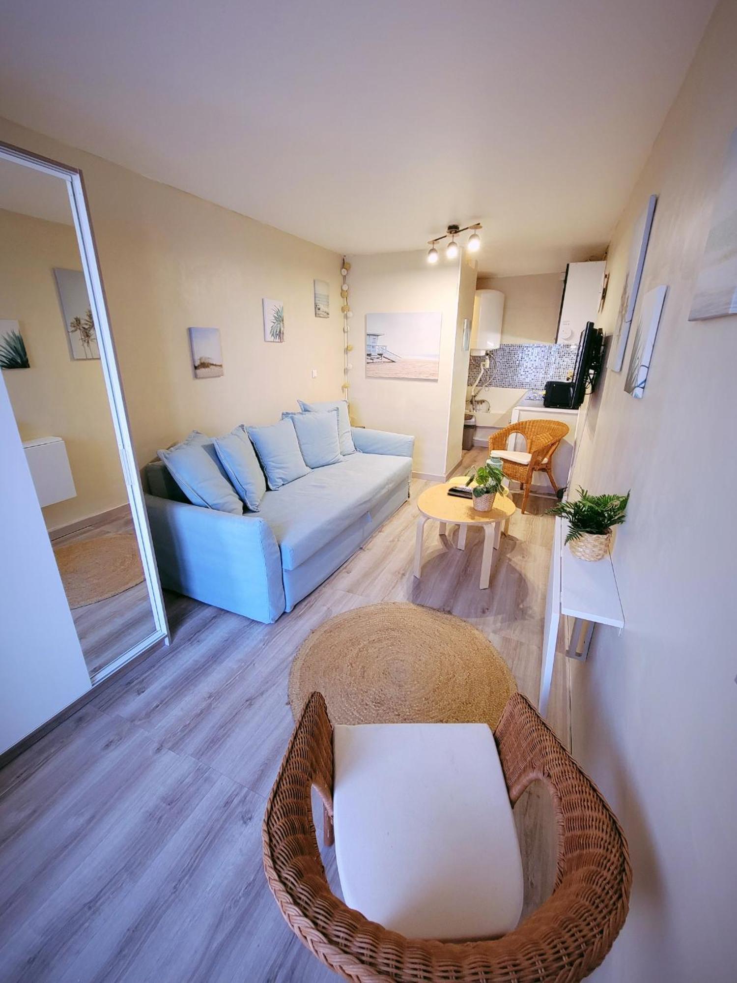 Studio 1 Piece Vacances Proche De La Mer 르그로뒤후아 외부 사진
